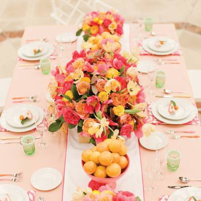 Персиковая свадьба – романтичность в каждом элементе 