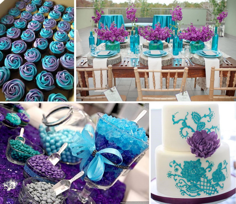 Сине-фиолетовая свадьба