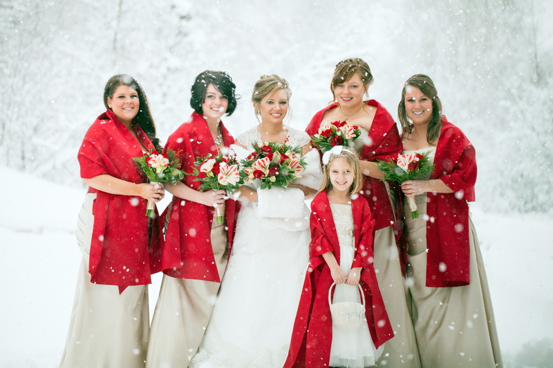 Красная свадьба зимой