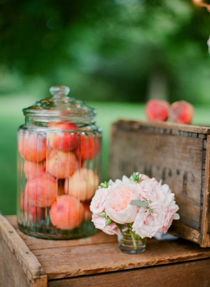 Оформление свадьбы в персиковых тонах