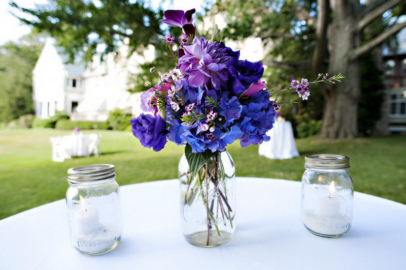 Оформление свадьбы в фиолетовом цвете 