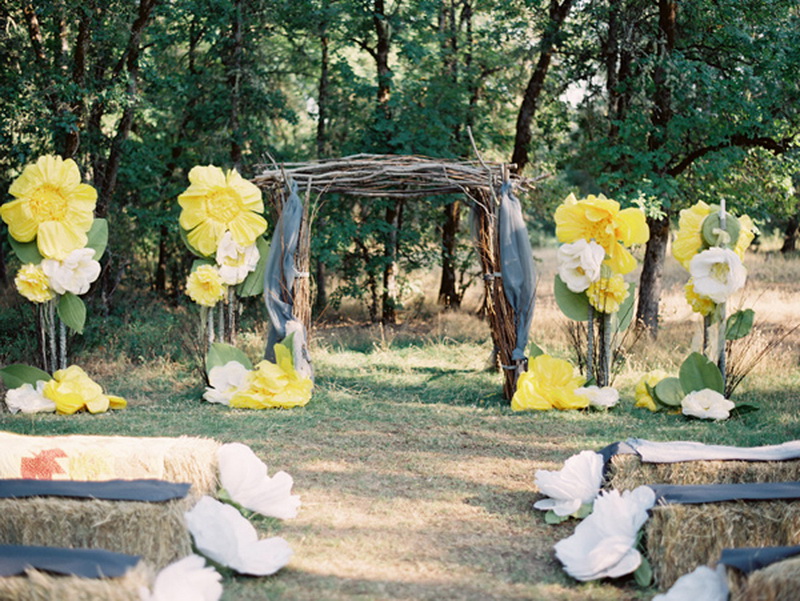 Свадебная арка с цветами своими руками