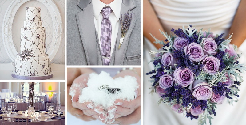 Бело-фиолетовая свадьба