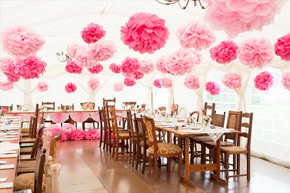 Розовый декор свадьбы
