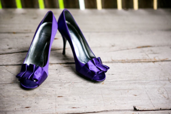 Фиолетовые туфли на свадьбу
