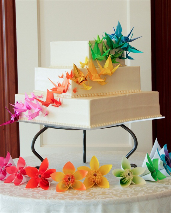 Оригами на свадьбе