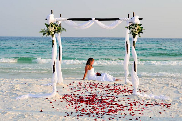 Невеста свадьба на пляже